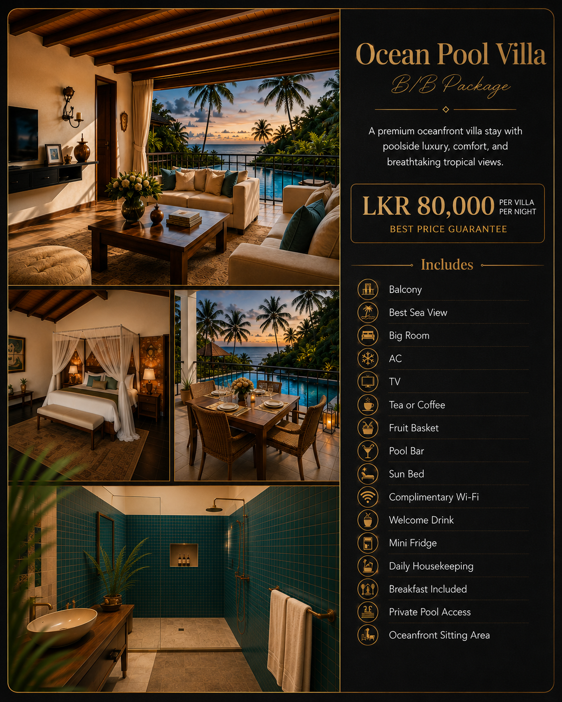 Ocean Pool Villa package